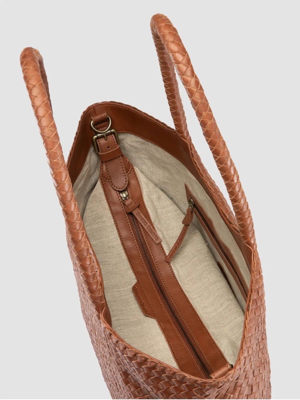Officine Creative Raquel 002 Tote Bag Light Brown Handbag Purse - Picture 5 of 16